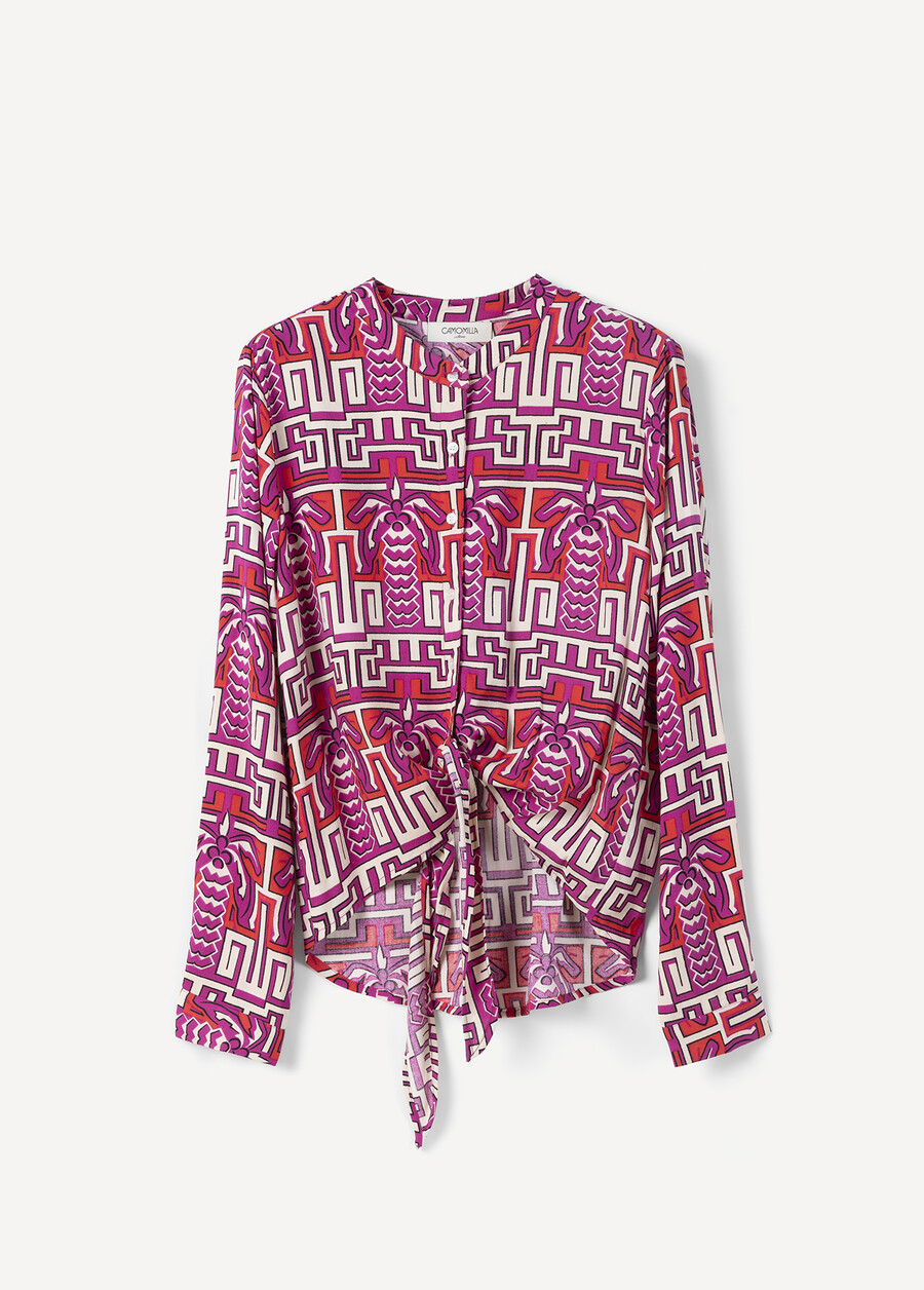 Camicia Corsica Fantasia Geometrica VERDEROSSO Donna , immagine n. 5
