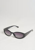 Eco-poly oval sunglasses MARRONENERO BLACK Woman image number 2
