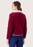 Gilly 100% cotton jacket ROSSO SYRAH Woman image number 3