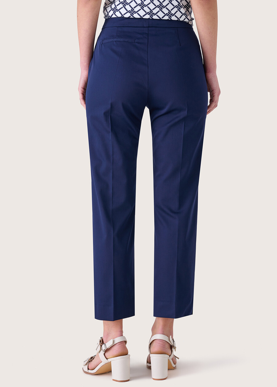 Alice cotton trousers BLUE OLTREMARE  Woman , image number 4