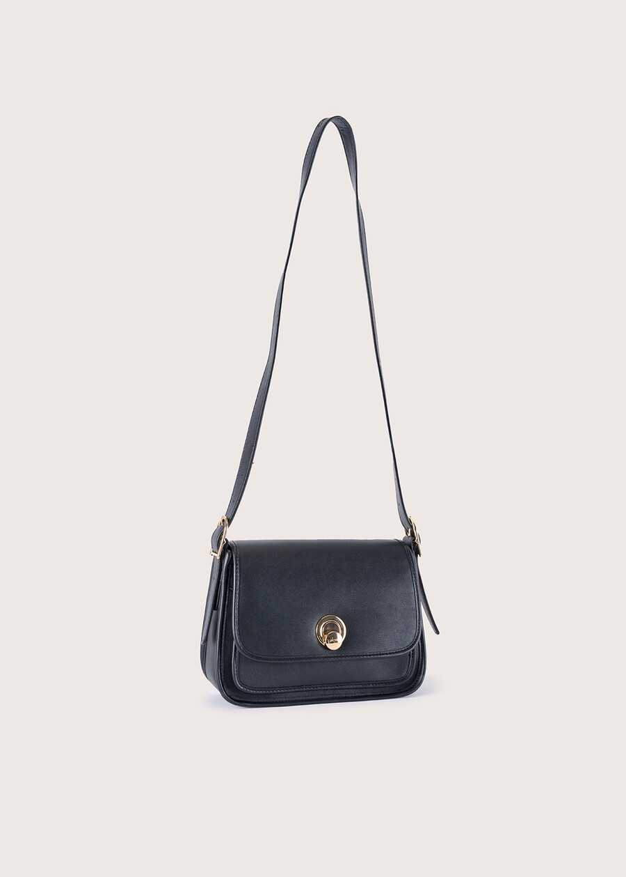 Bobbi eco-leather cross-body bag NERO BLACKMARRONE TIERRA Woman , image number 2