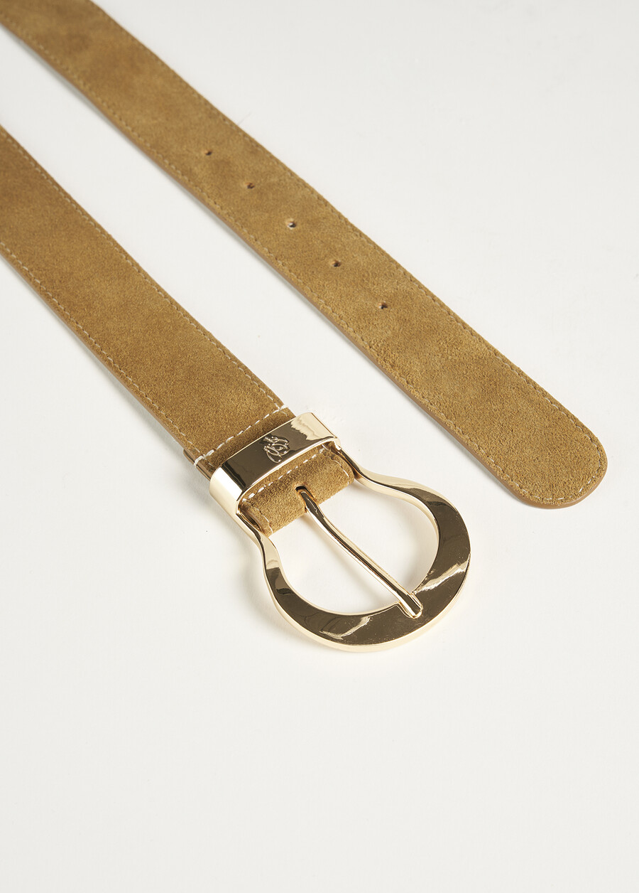 Cintura Charas 100% vera pelle BEIGE CAMEL Donna , immagine n. 3