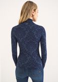 T-shirt Simona collo alto BLU MIDNIGHTROSA Donna immagine n. 3