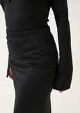 Gonna Goldys lunga in jersey lurex NERO Donna immagine n. 3