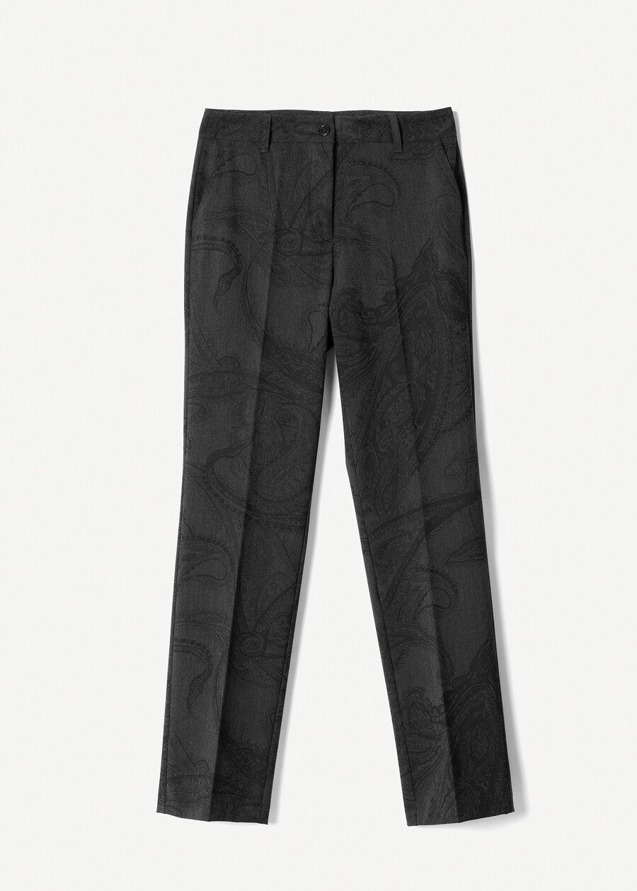 Clair-A printed trousers GRIGIO DARKGREY Woman , image number 5