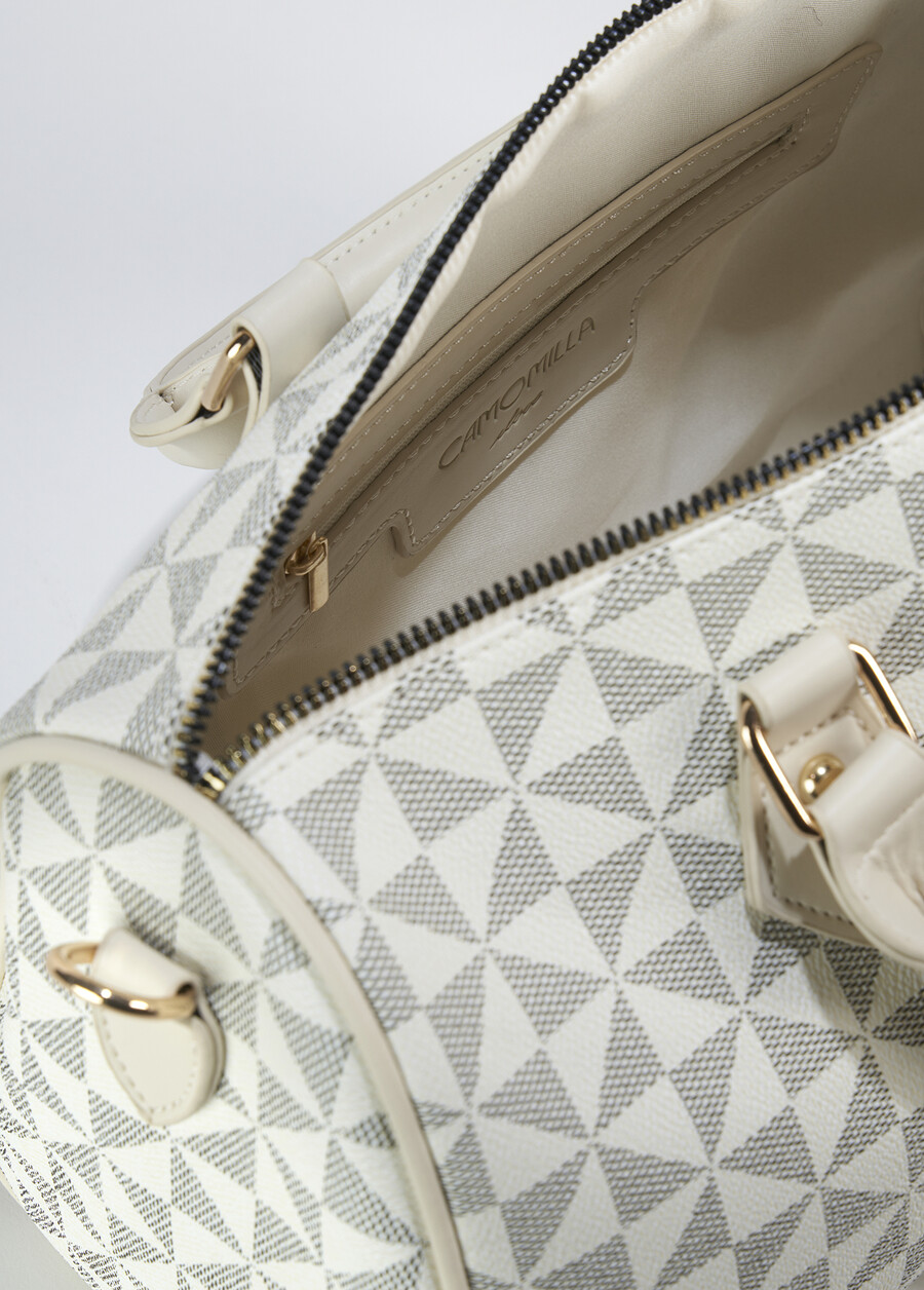 Borsa bauletto Bowlbag in ecopelle BIANCO BURRO Donna , immagine n. 3