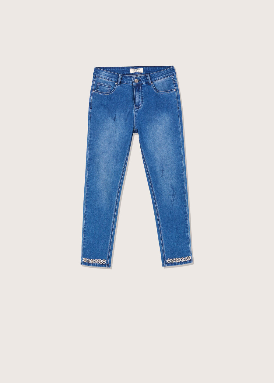 Penny denim Capri trousers DENIM Woman , image number 5