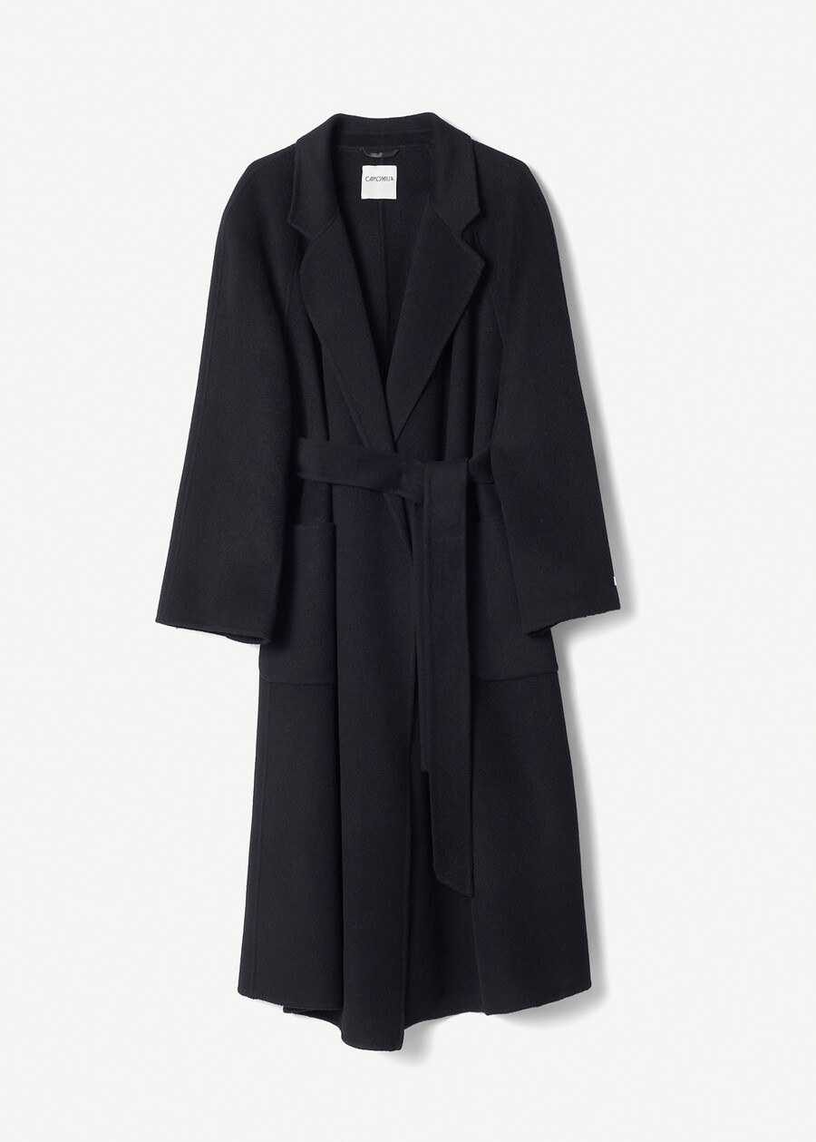 Connie pure wool wrap coat NERO BLACKBEIGE CAMMELLO Woman , image number 5