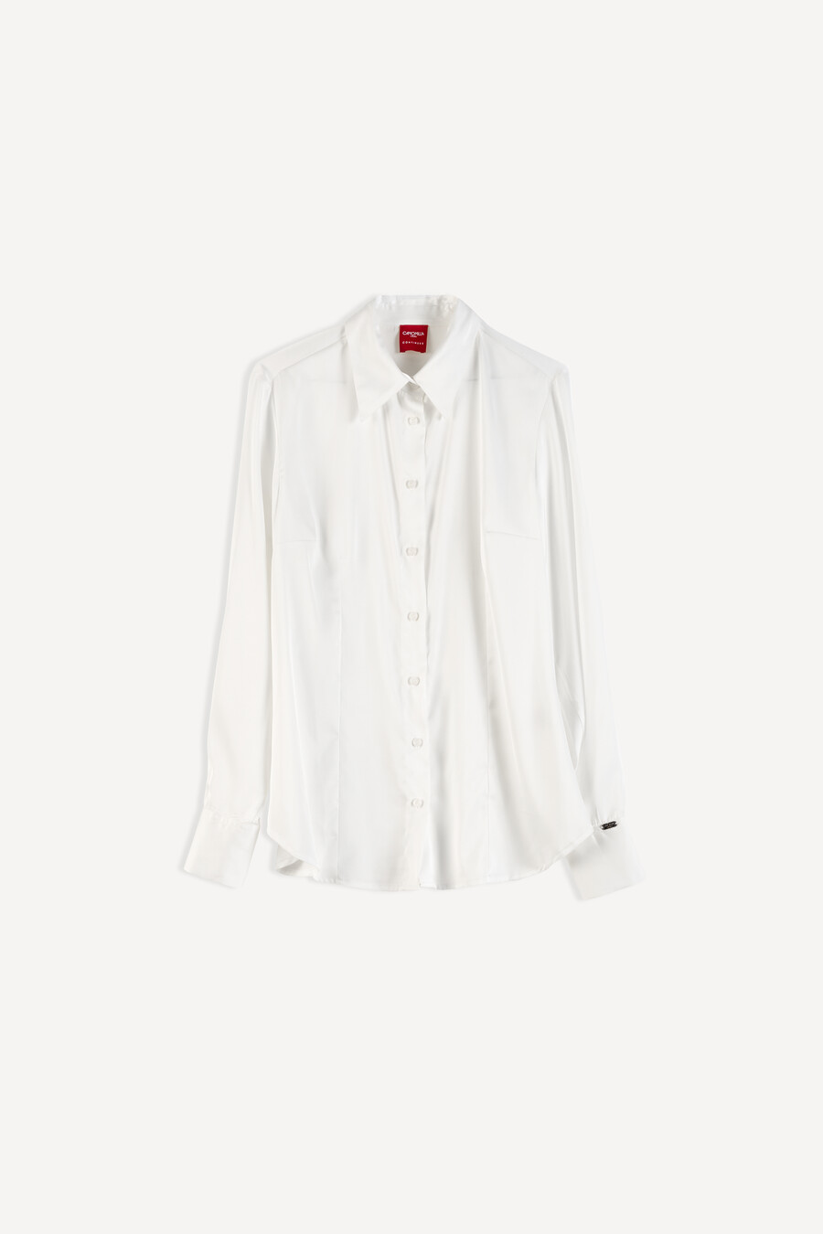 Alessia satin shirt NERO BLACKBEIGE LATTEBLU Woman , image number 6