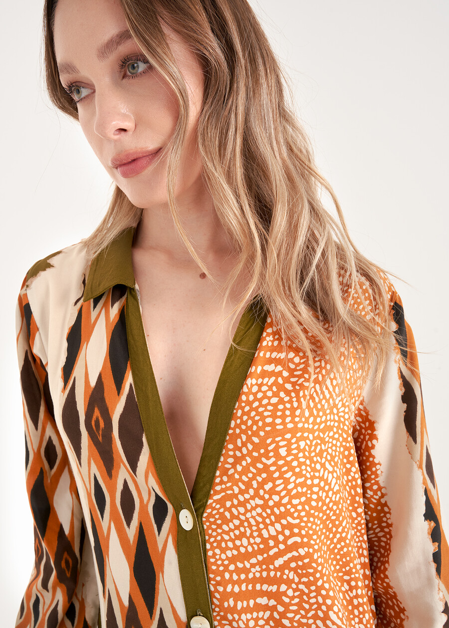 Camicia Corona modello abito GIALLO GRANO Donna , immagine n. 3