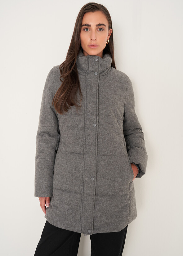 Piumino Peggy con collo alto GRIGIO Donna null