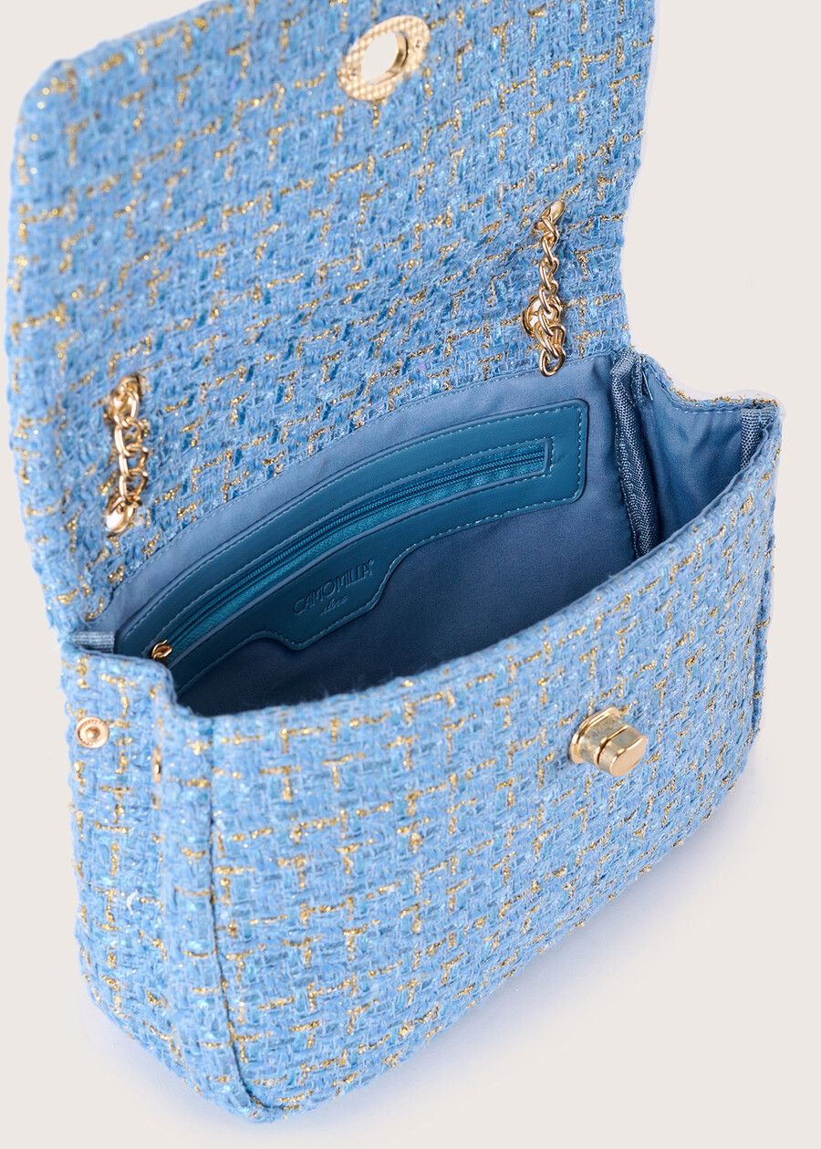 Pochette Bethany in bouclé BIANCO WHITEBEIGE GESSOBLU AQUAMARINE Donna , immagine n. 3