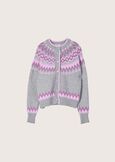 Cardigan Chica fantasia norvegese GRIGIO LIGHT GREY Donna immagine n. 6