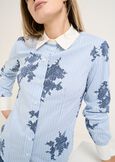 Camicia Cilly a righe e fiori Made in Italy BIANCO WHITE Donna immagine n. 2