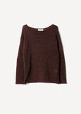 Mia oversized knit top MARRONE CAFFECELESTE FIORDALISO Woman image number 4