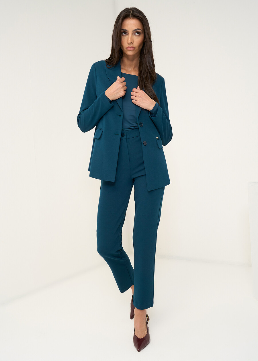 Blazer Giselle monopetto slim ROSSO BORDEAUXVERDE GARDENMARRONE Donna , immagine n. 5