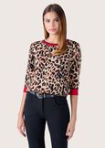 Maglia Milly fantasia animalier BEIGE CAMMELLO Donna immagine n. 1