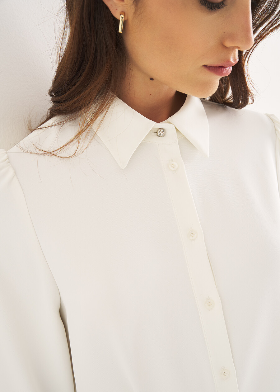 Camicia Alessia-Z classica BIANCO WHITE Donna , immagine n. 2