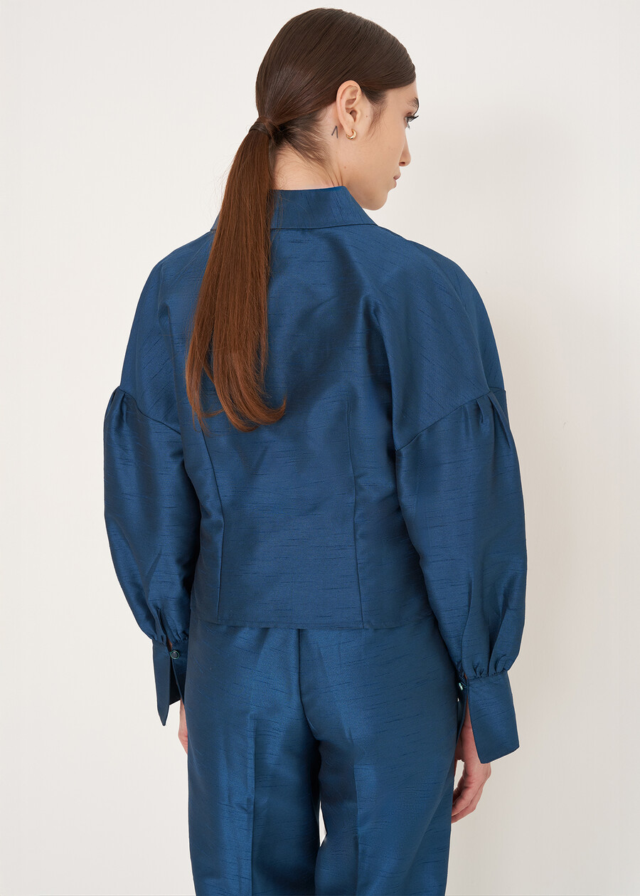 Cassandra structured elegant shirt

 BLU LAGUNA Woman , image number 3
