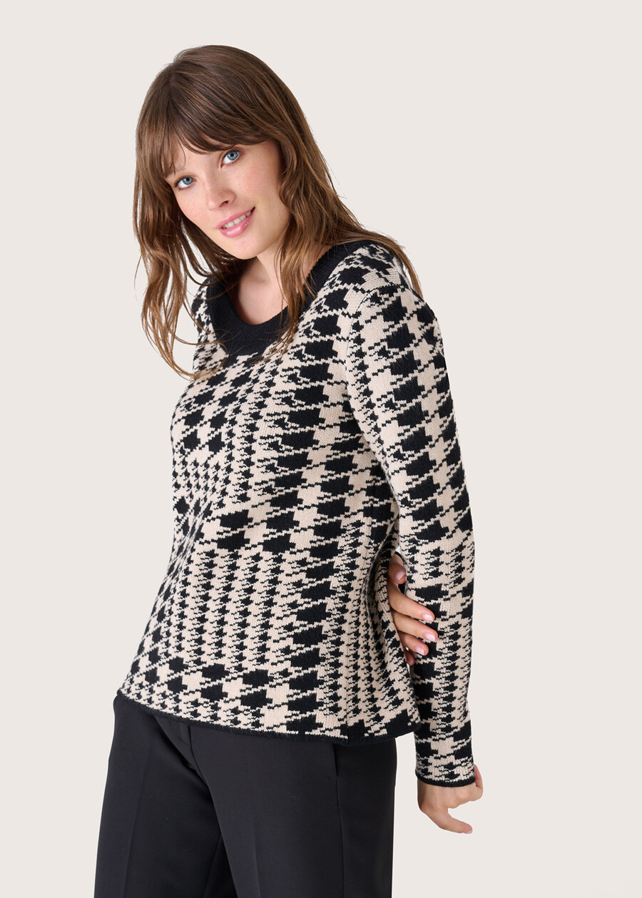 Maglia Marty pied de poule NERO Donna , immagine n. 1