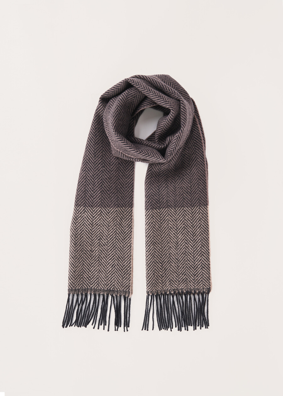 Sabin bicolor pattern scarf  Woman , image number 1