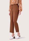 Lara linen-blend fabric trousers MARRONE MOKA Woman image number 2