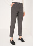 Paulin checked trousers MARRONE Woman image number 2