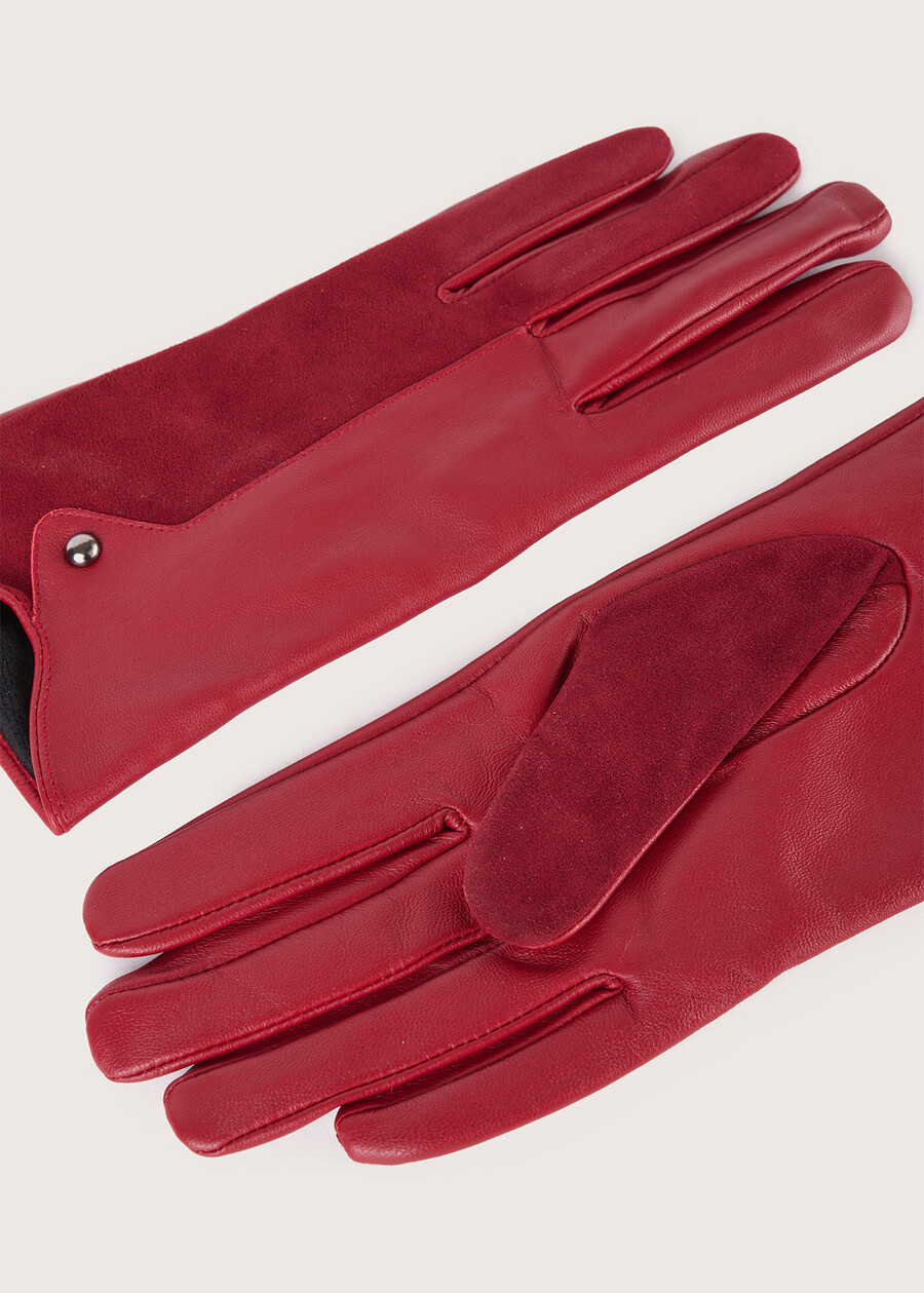Goran genuine leather gloves ROSSO CARPET Woman , image number 1