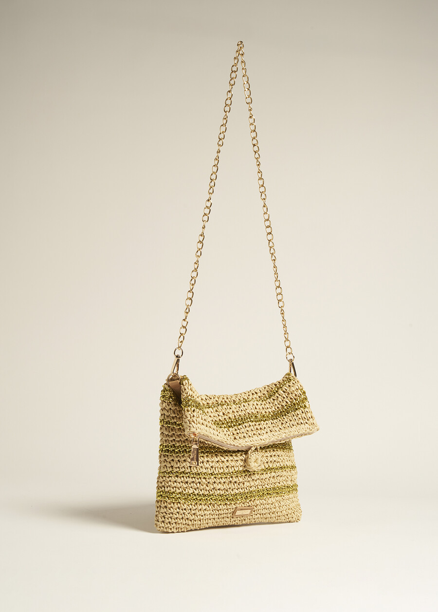 Pochette Brisette in Carta Intrecciata e Lurex BEIGEBEIGE Donna , immagine n. 2
