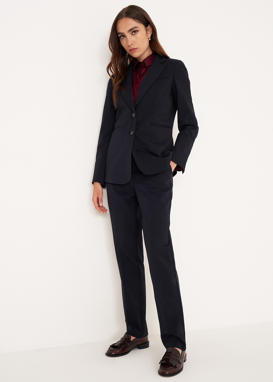 Structured Two-Button Suit BLUGRIGIO TORTORA Woman , image number 1