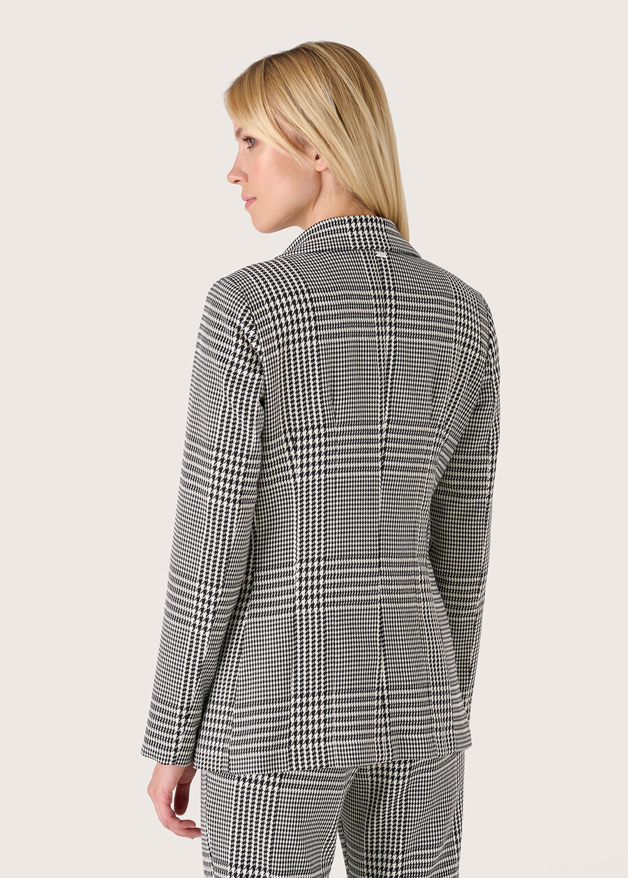 Giasmine check pattern blazer BIANCO WHITE Woman , image number 3