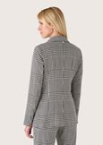 Giasmine check pattern blazer BIANCO WHITE Woman image number 3