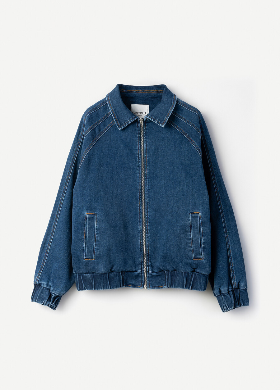 Giacca Girta in denim di cotone DENIM MEDIUM DENIM Donna , immagine n. 6