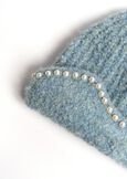 Gift Idea – Pearl-Detail Scarf e Matching Beanie ROSACELESTE FIORDALISO Woman image number 7