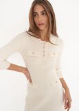 Aloe knitted dress BIANCO BURRO Woman image number 2