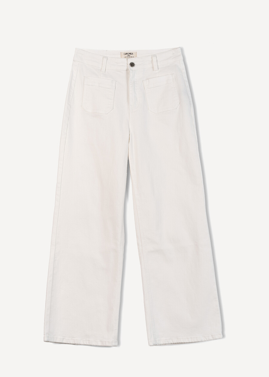 Pantaloni Daffy denim larghi BIANCO WHITEBLU Donna , immagine n. 6