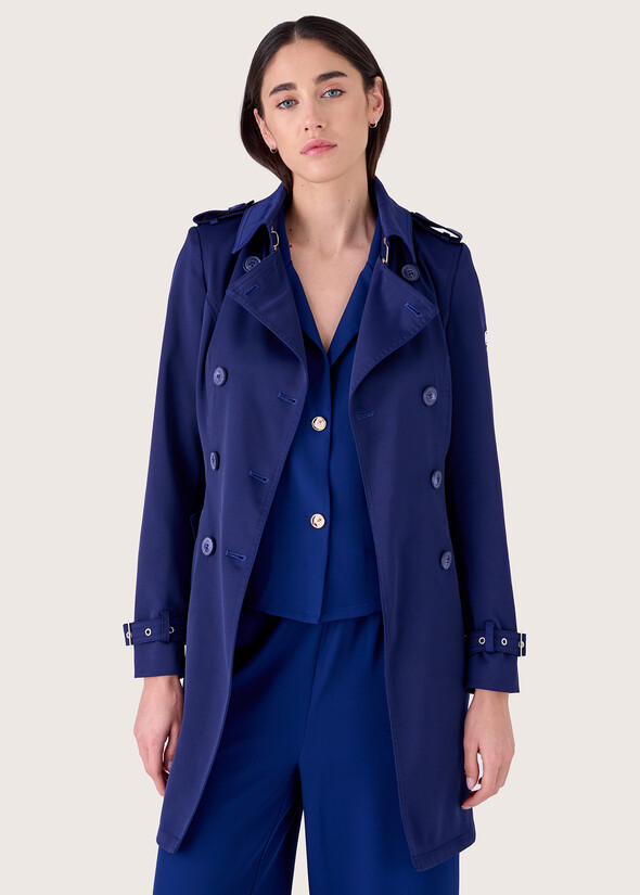 Teo double-breasted trench coat BLU Woman null