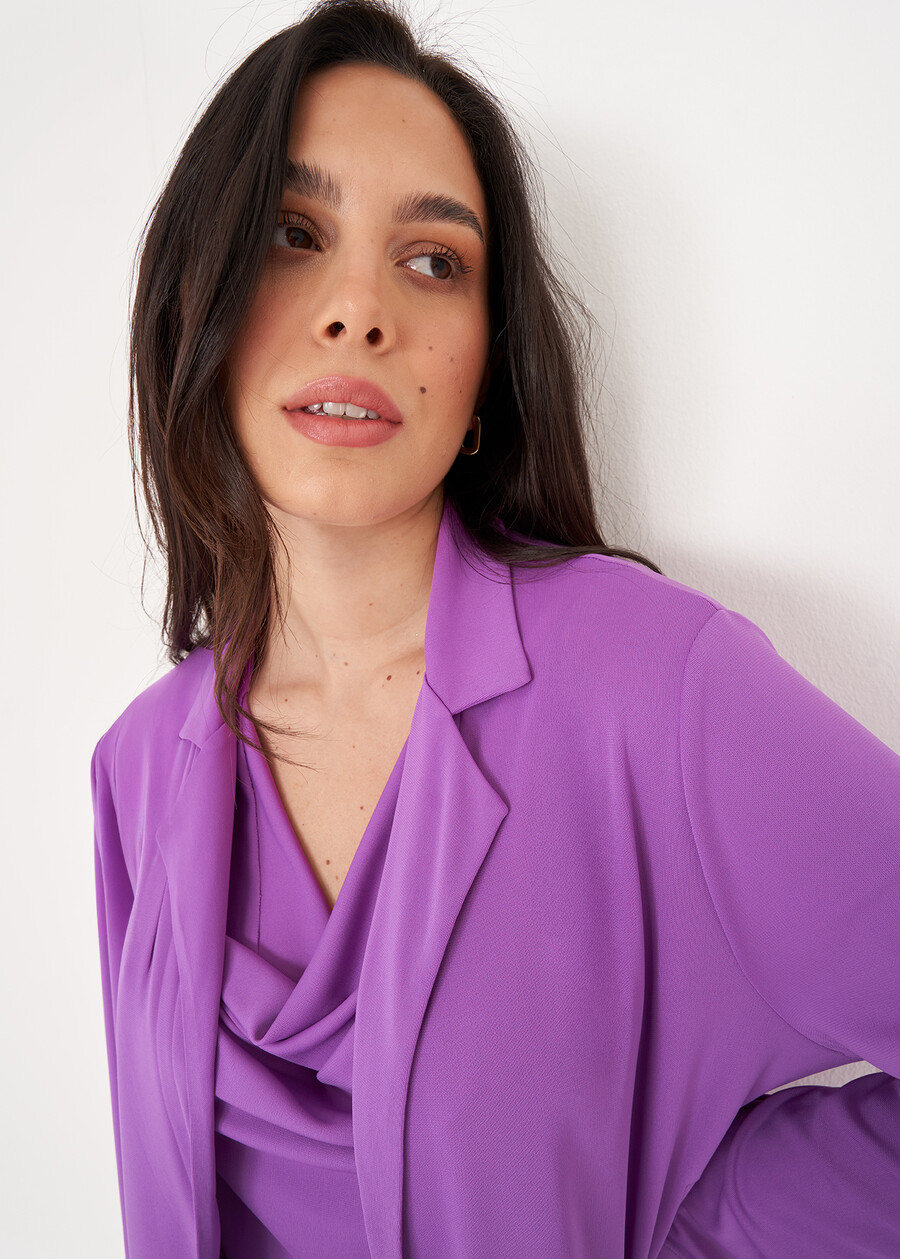 Giada Jersey Jacket VIOLA MULBERRY Woman , image number 2