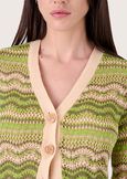 Colin 100% cotton cardigan BEIGE SAFARI Woman image number 2