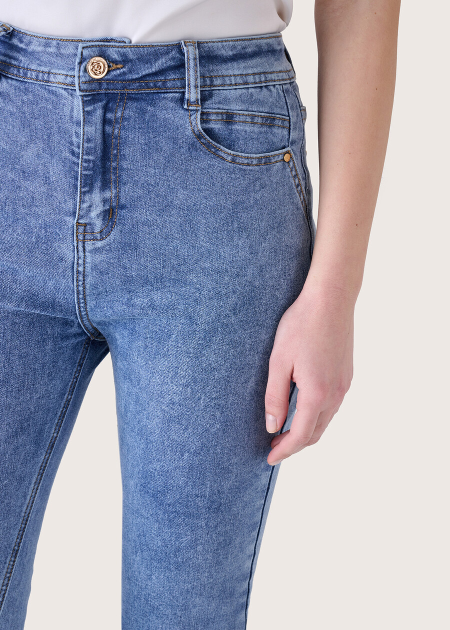 Dolly cotton denim trousers DENIM Woman , image number 3