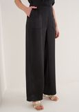 Pantaloni Pablo In Satin GRIGIO TORTORANERO BLACK Donna immagine n. 3
