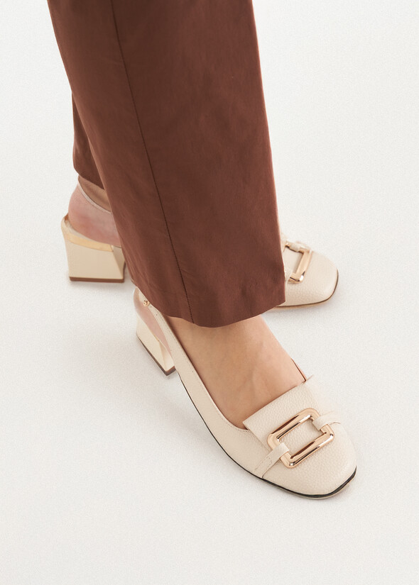 Sabina slingback shoe BEIGE LATTE Woman null