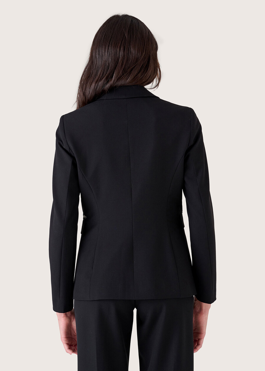 Giselle technical fabric blazer NERO BLACKBEIGE GESSOBLU Woman , image number 3