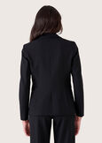 Giselle technical fabric blazer NERO BLACKBEIGE GESSOBLU Woman image number 3
