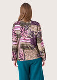 Blusa Sora con stampa patchwork VIOLA UVA Donna immagine n. 3