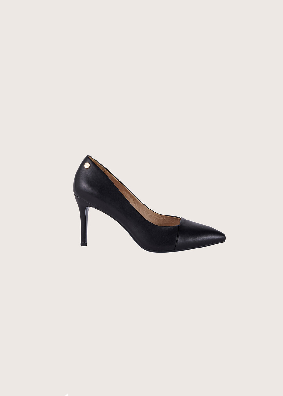 Sindy 100% leather  décolleté shoe NERO BLACK Woman , image number 2