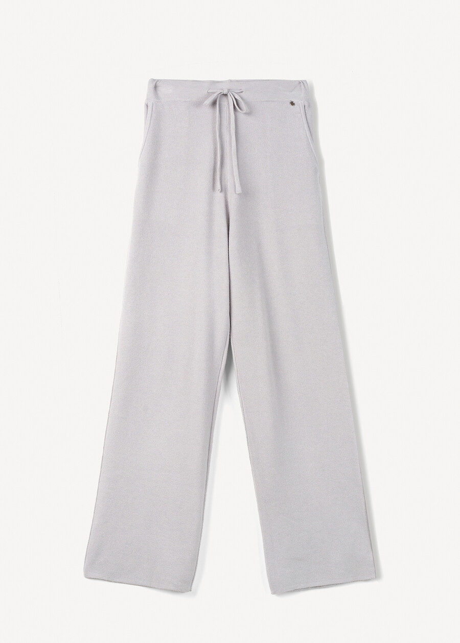 Pantaloni Perry in maglia MARRONE CAFFEGRIGIO PERLA Donna , immagine n. 5