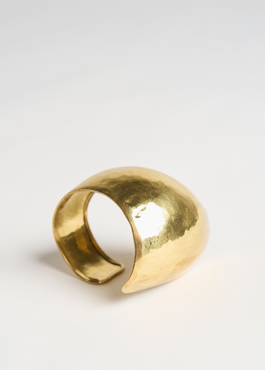 Galvin hammered bangle bracelet GOLD Woman , image number 3