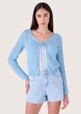 Cardigan Marcy con lurex BLU SURF Donna immagine n. 1