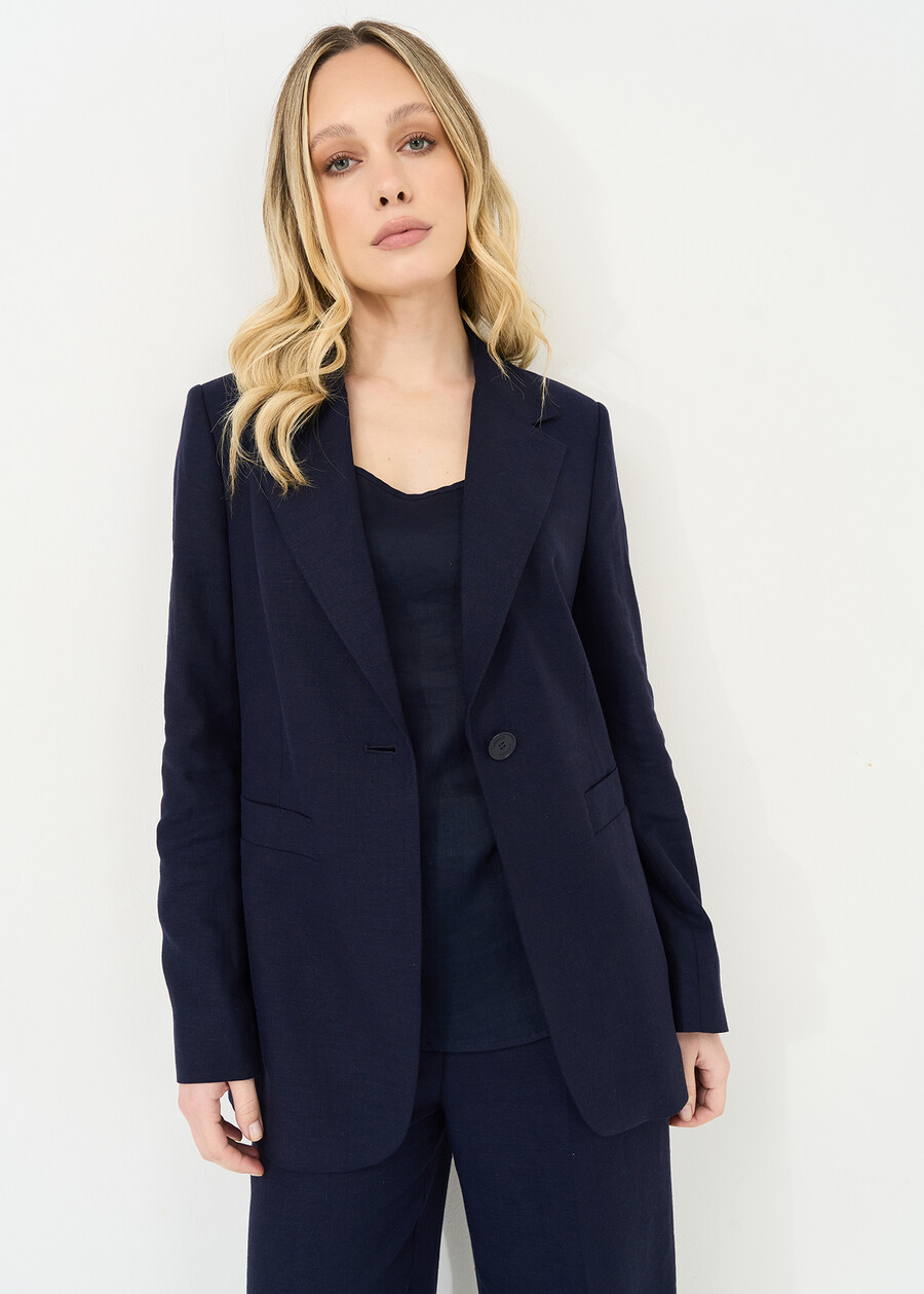 Giacca monopetto Geky MARRONEMABKSBLU Donna , immagine n. 1